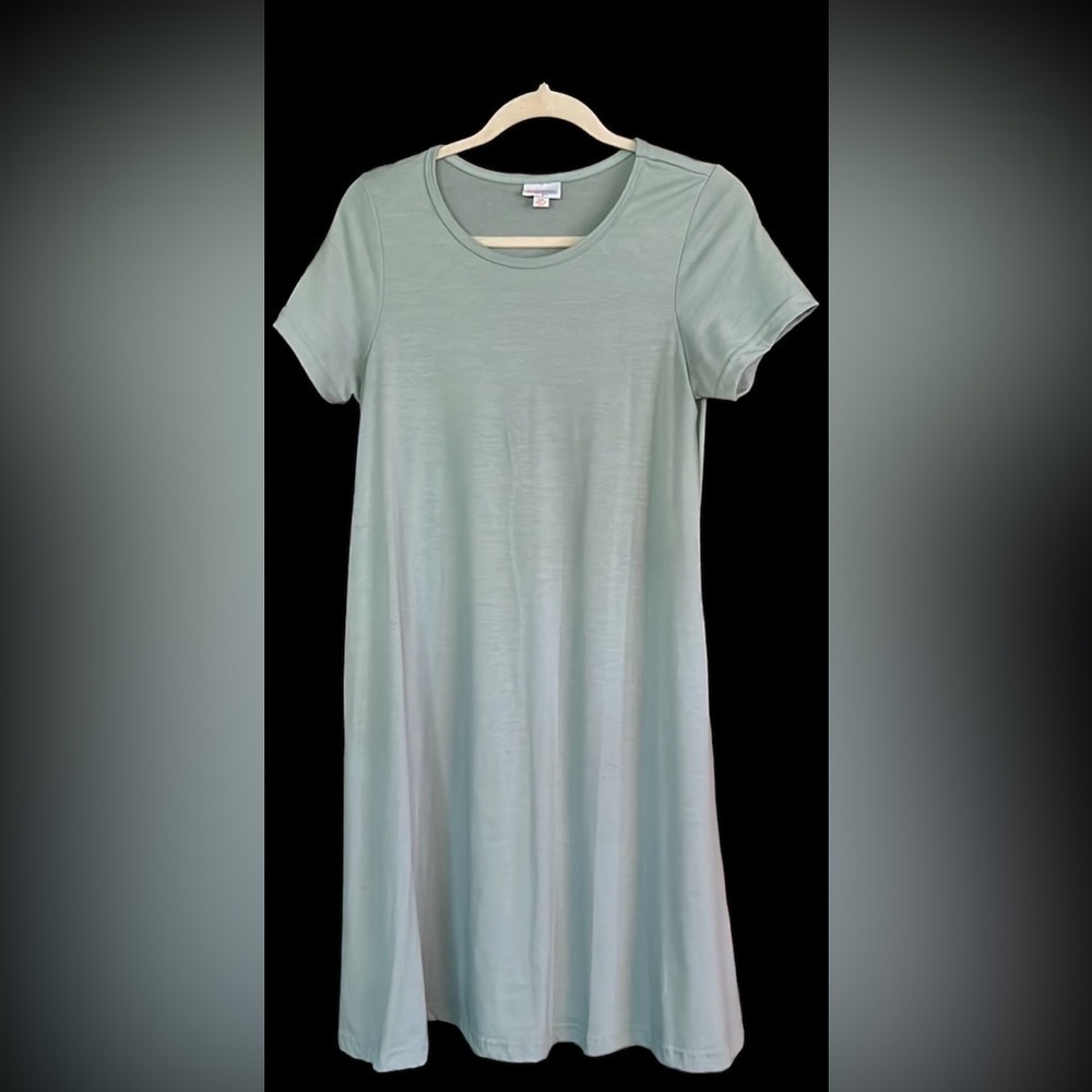LULAROE Light Blue Midlength Short Sleeved Dress, Size XS, EUC